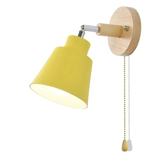 Sleek design adjustable wall lamp by TwistGlow, featuring a pull switch for convenient bedroom lighting control.