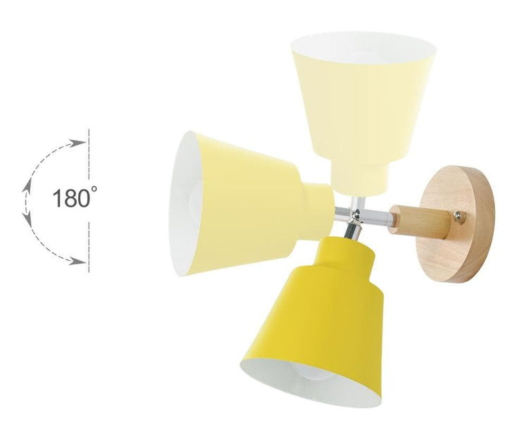 Practical adjustable wall lamp with a pull switch, offering versatile illumination for any modern interior space.