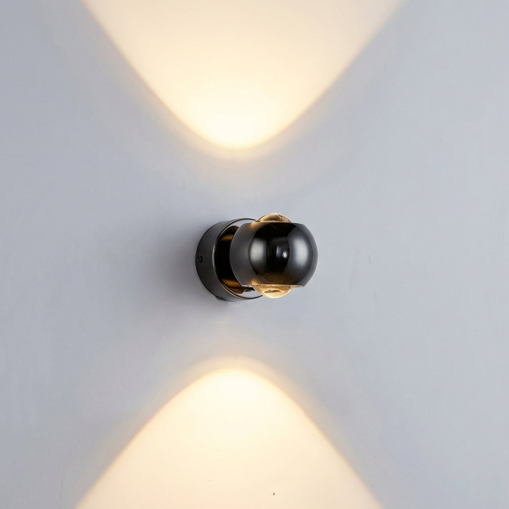Stylish warm LED wall lamp, adjustable modern lighting for home decor and ambient light