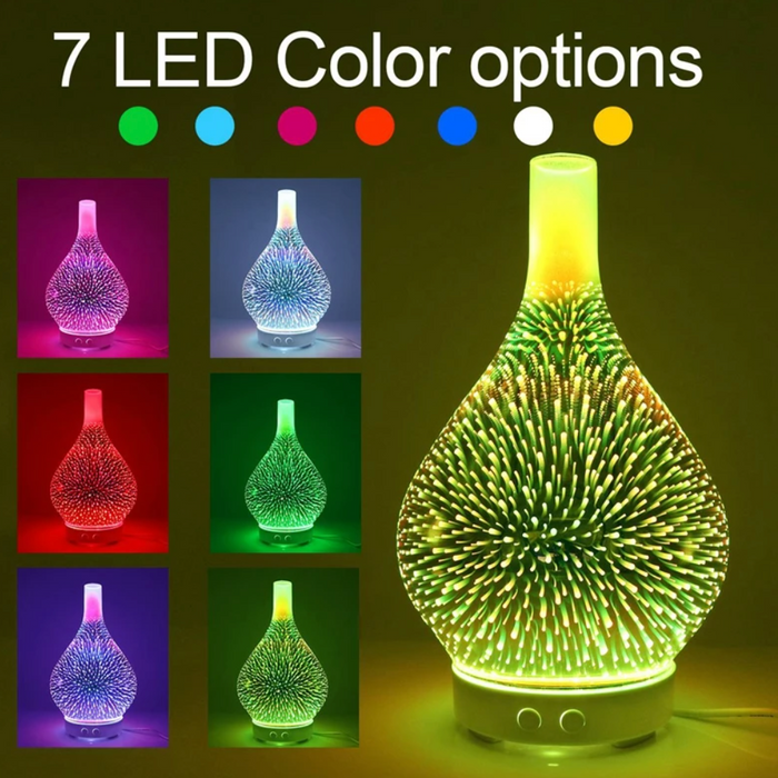 Contemporary LED aroma diffuser for essential oils, designed to bring calm and relaxation to any room.
