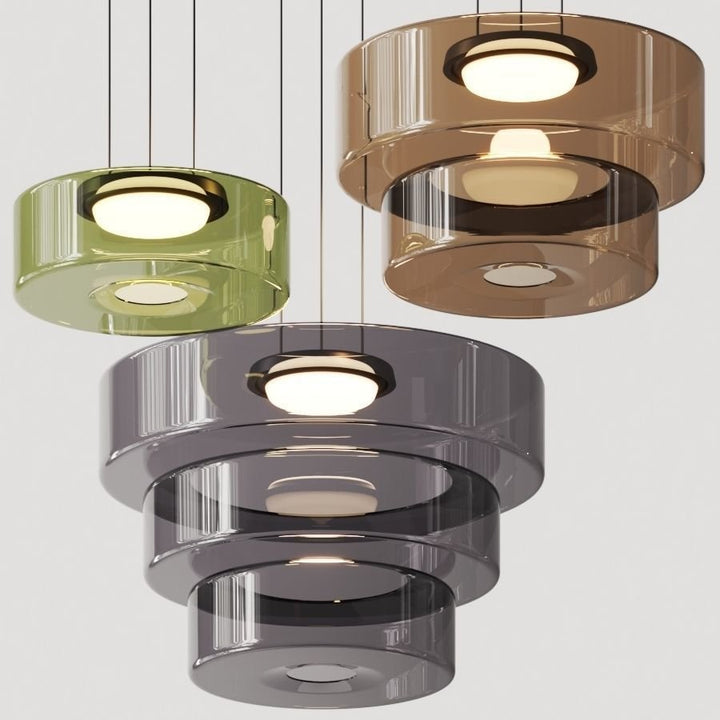 Elegant Bauhaus glass pendant. Unique home decor lighting, ideal for modern spaces.
