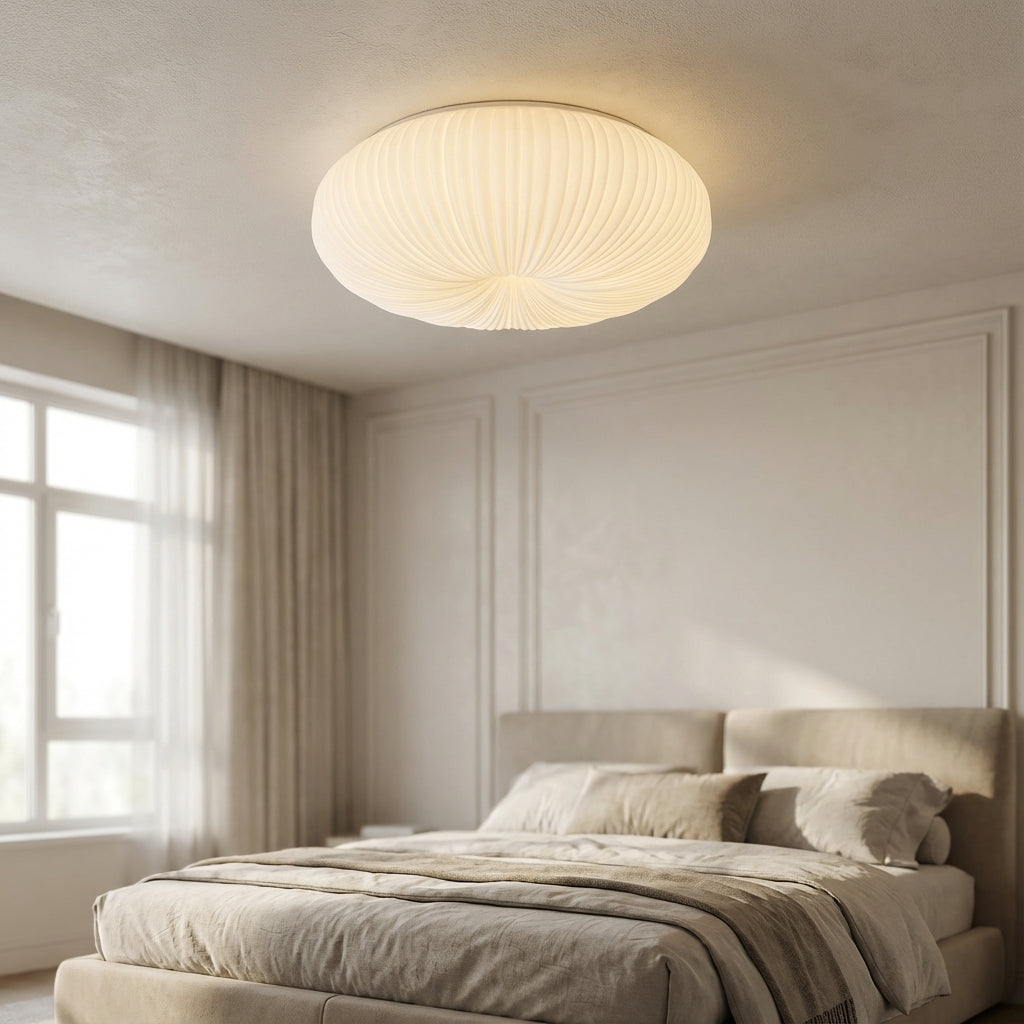 Modern Ciravine flush mount ceiling light, elegant and contemporary, perfect for ambient home lighting.