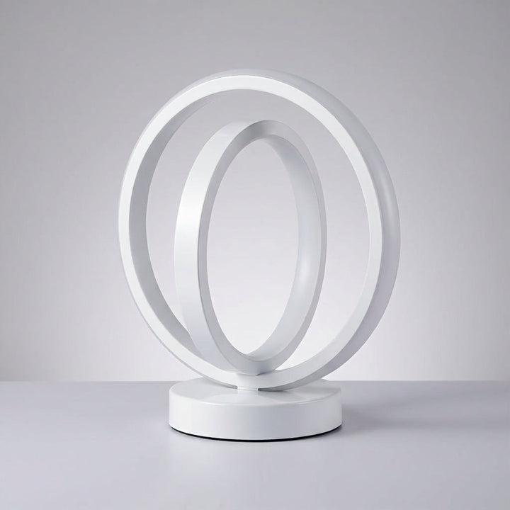 Contemporary accent lighting, AuraLoop circular lamp, perfect for home decor display