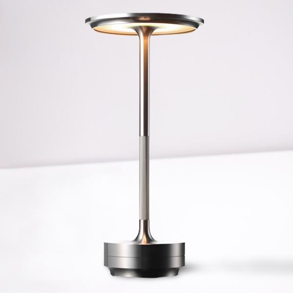 Cordless dimmable LED table lamp, sleek, modern design, functional & stylish.