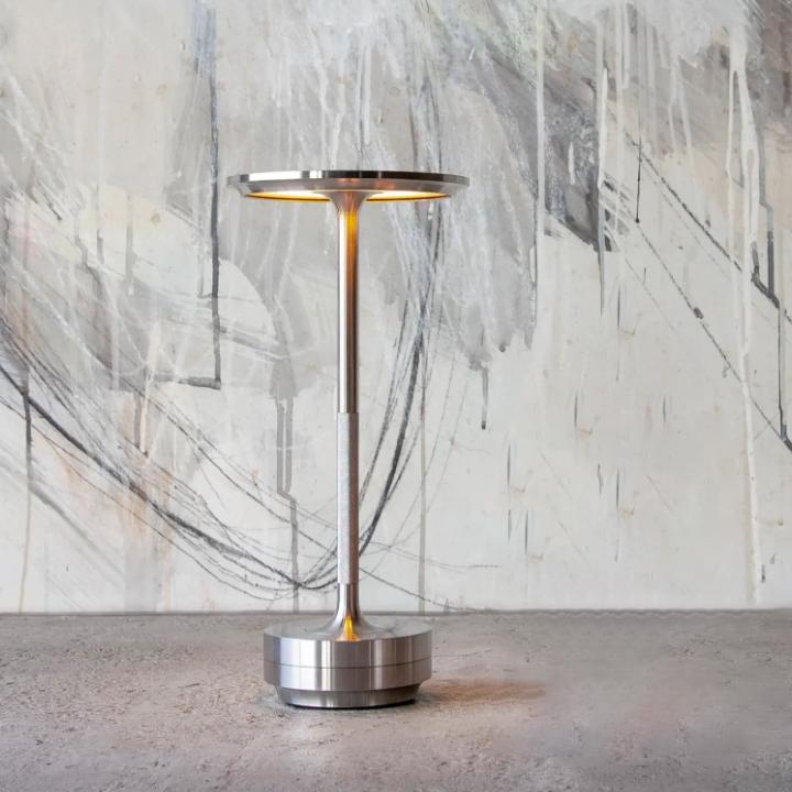 Ambient cordless table lamp, perfect for modern home decor & relaxed settings.