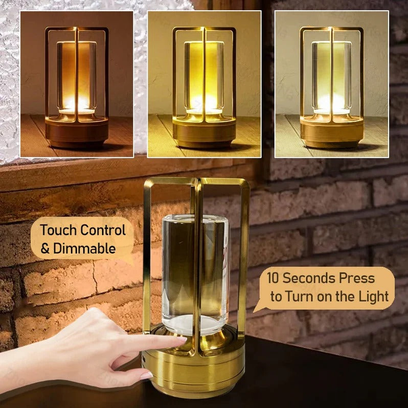 IP40 rated portable LED table lamp, a versatile modern cordless solution for any living space.