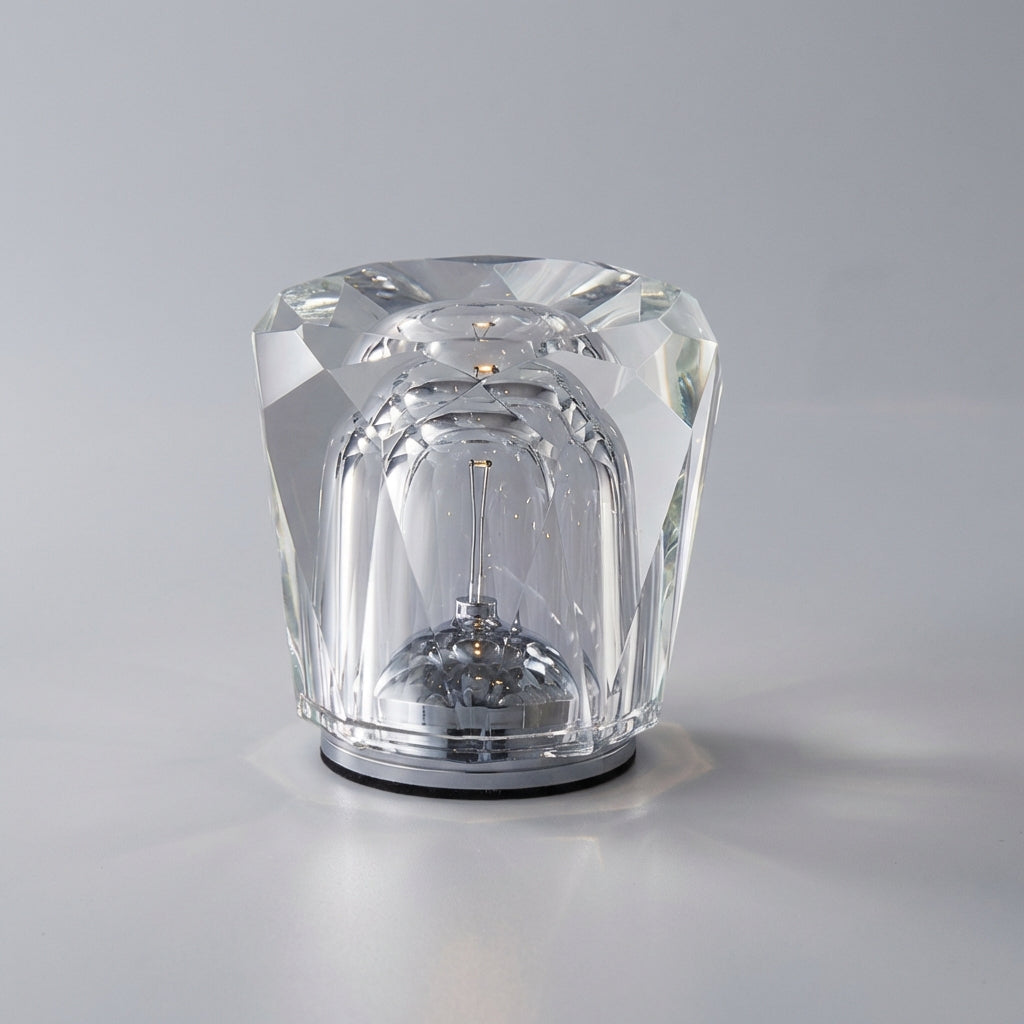 Clarevo USB-powered crystal style bedside lamp, offering decorative LED light for home decor.
