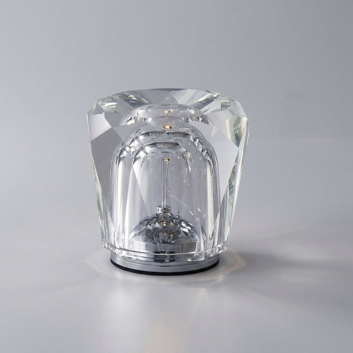 Clarevo USB-powered crystal style bedside lamp, offering decorative LED light for home decor.