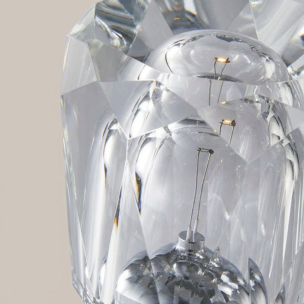 Elegant crystal style LED night light by Clarevo, perfect for modern ambient lighting.