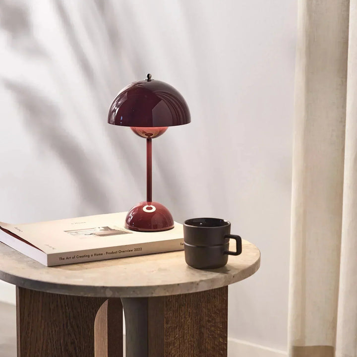 Sleek modern dimmable LED desk lamp. Wireless design for home office, study, or stylish accent lighting.