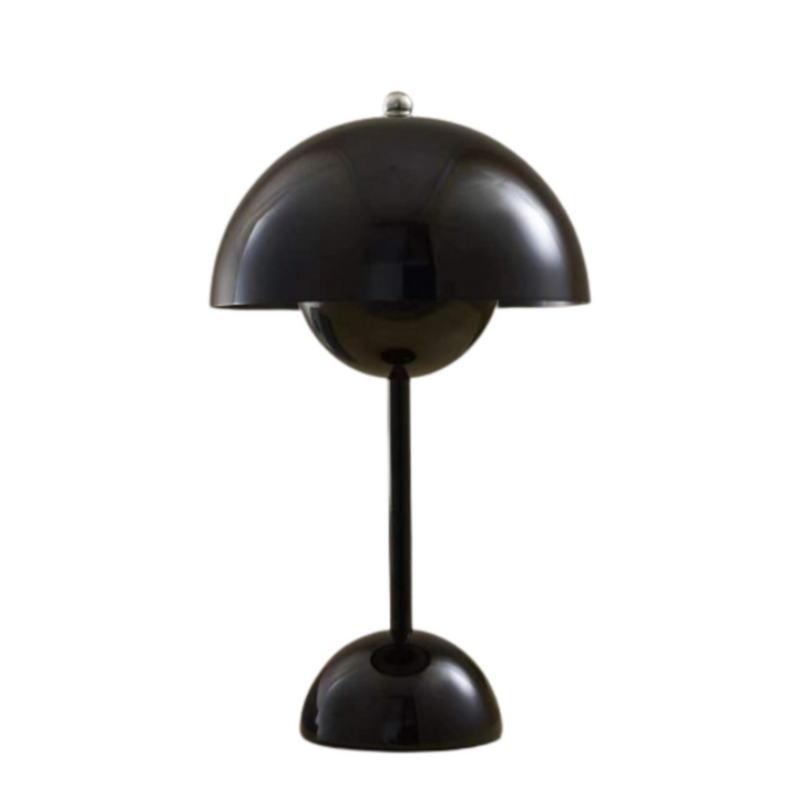 Rechargeable LED bedroom lamp. Modern dimmable lighting, ideal for creating a cozy, stylish ambiance.