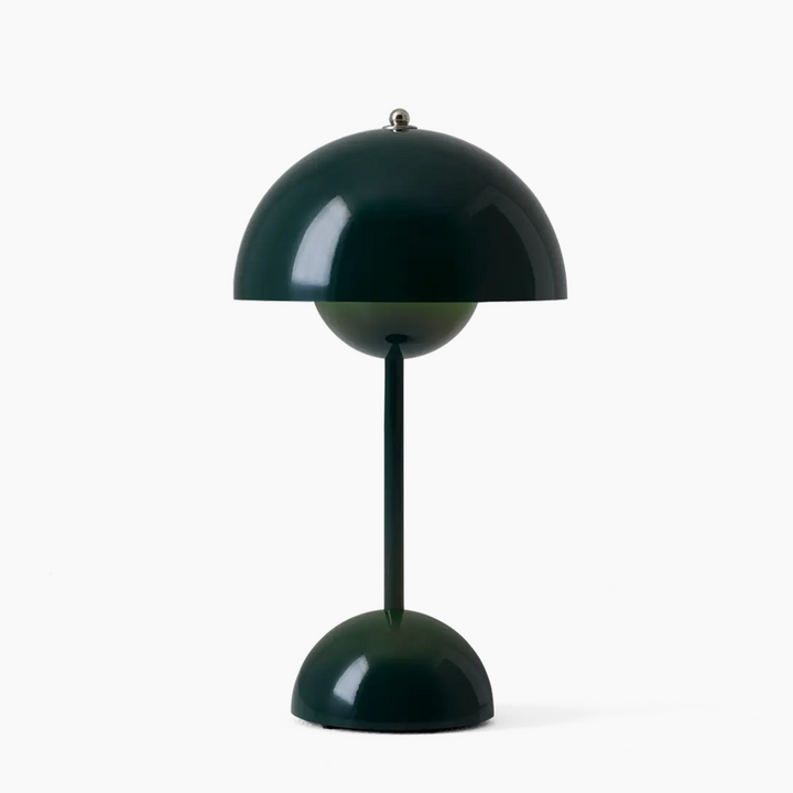 Modern living room LED table lamp. Dimmable ambient lighting, a stylish wireless accent for your home.