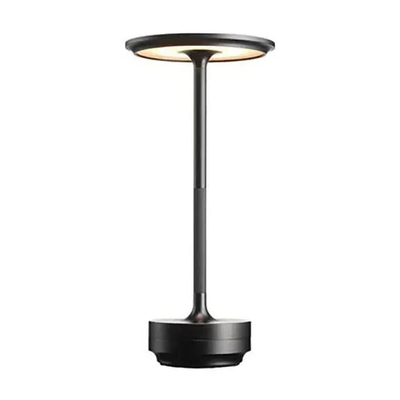 Portable rechargeable LED desk lamp, dimmable & waterproof, perfect for any table.