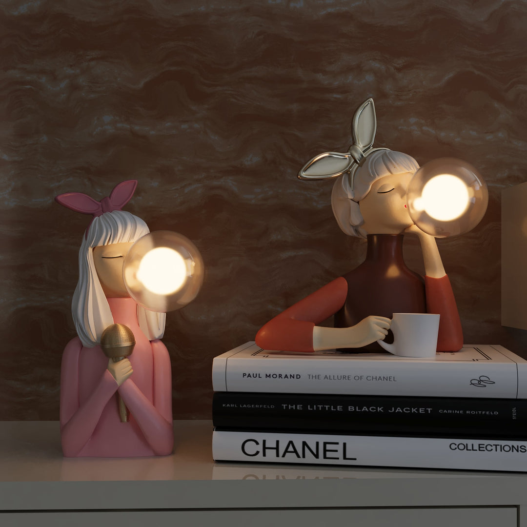Handmade wood table lamp, EleganceCraft's luxury design brings modern style to any interior space.