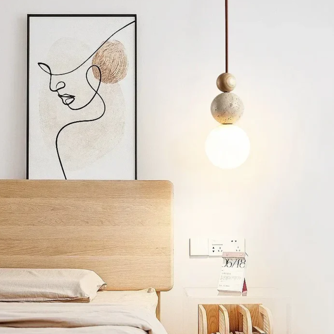 Decorative modern pendant light, statement piece for contemporary living spaces, beautiful ambient lighting.