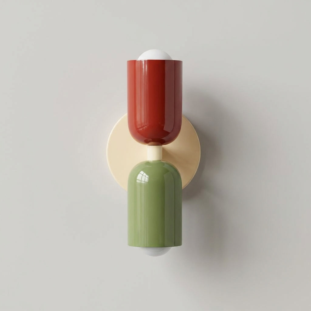 Ambient wall light, geometric sconce by Luminore, perfect for a modern bedroom or hallway