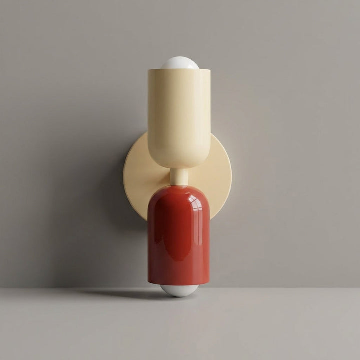 Sleek modern geometric wall sconce, a decorative light fixture for contemporary interiors