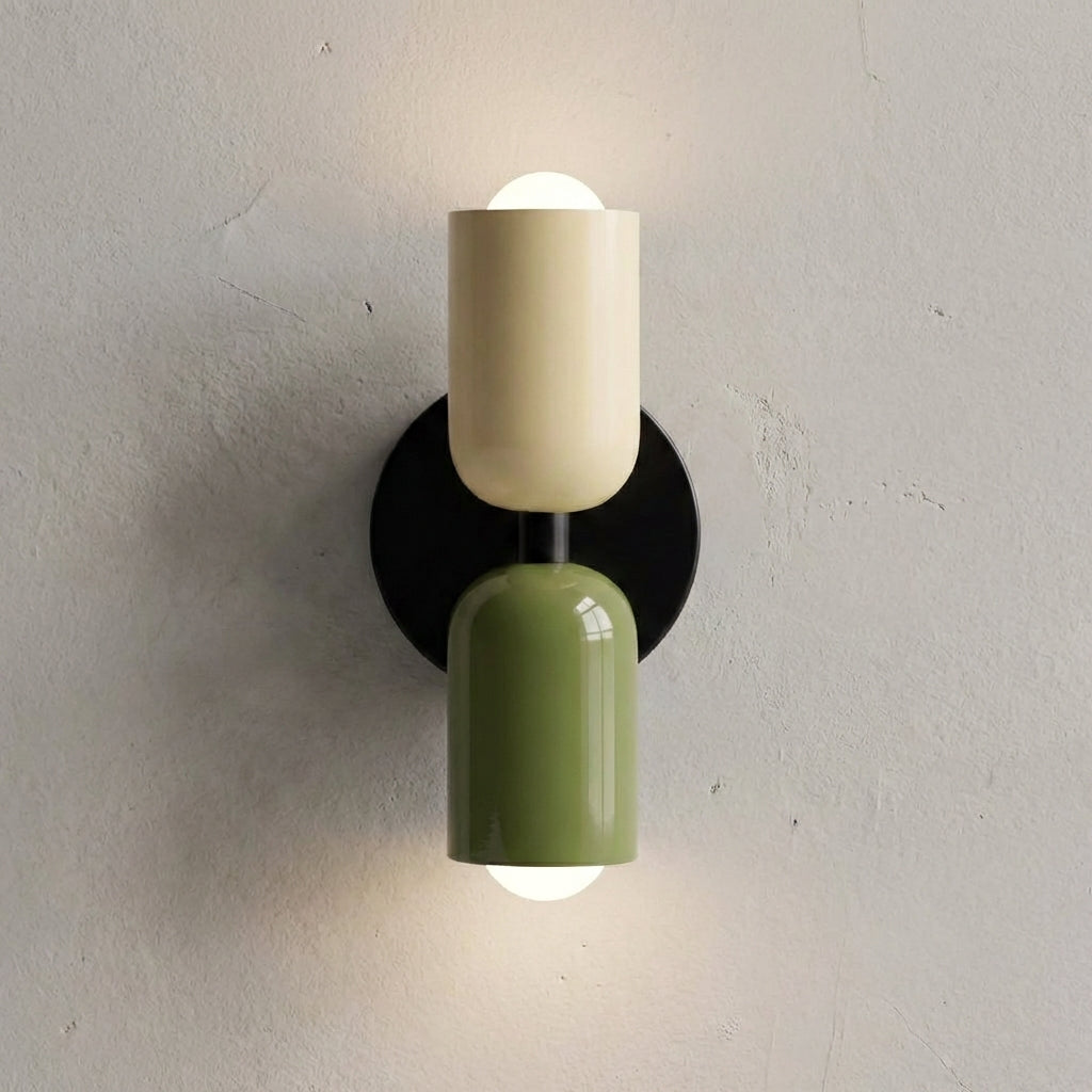 Hallway lighting: Luminore geometric wall sconce, modern and hardwired for lasting style