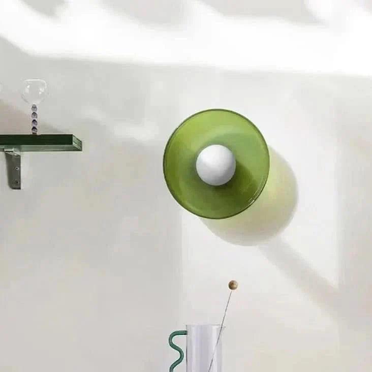 Stylish modern glass ceiling fixture, ideal for contemporary living spaces.