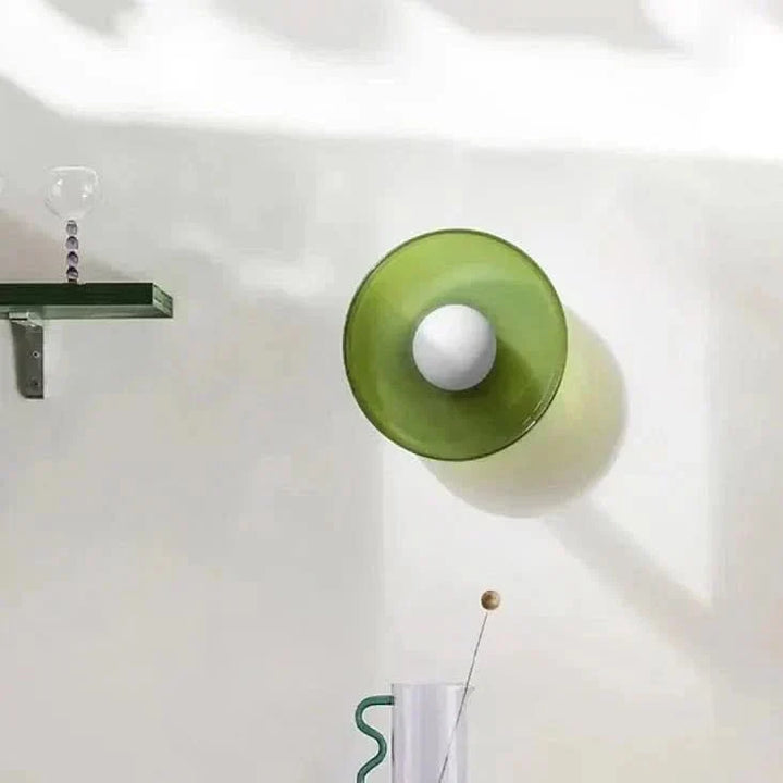 Stylish modern glass ceiling fixture, ideal for contemporary living spaces.