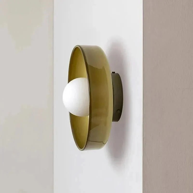 Ambient glass ceiling light with Nordic style, perfect for elegant home lighting.