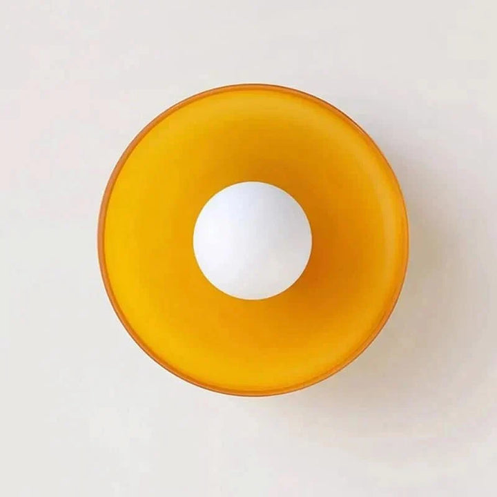 Contemporary glass ceiling light, providing stylish and functional illumination.