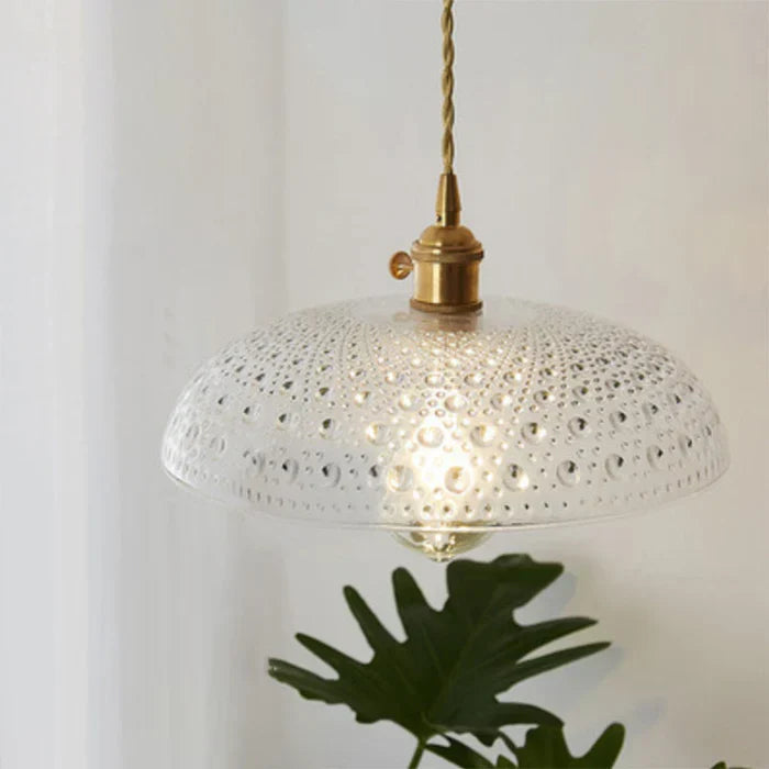 Elegant home decor modern glass pendant lamp, a clear hanging light for any room.