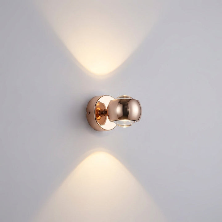 Elegant modern decorative wall light. Adjustable LED ambiance fixture enhances any home decor with sleek style.