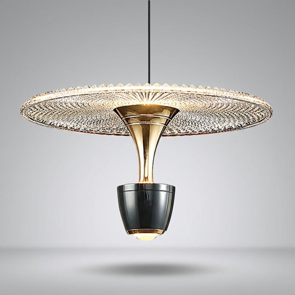 Sleek modern pendant ceiling light, ideal minimalist decor for stylish living rooms and dining areas.