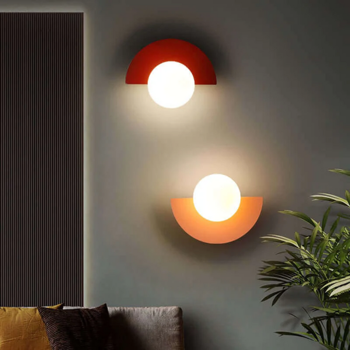 Energy-efficient Half Moon LED Wall Lamp. Modern metal design brings contemporary decor and warm light.