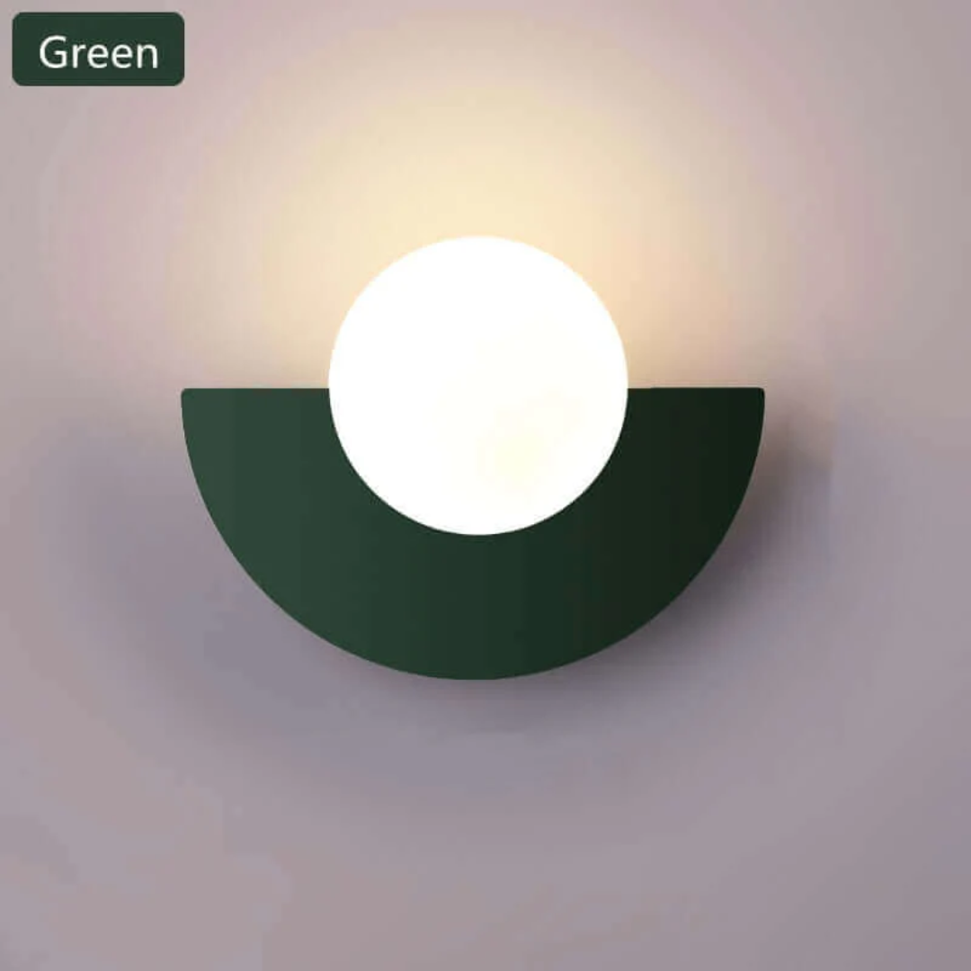 Minimalist Half Moon LED Wall Lamp. Modern metal design delivers subtle ambient light for contemporary decor.