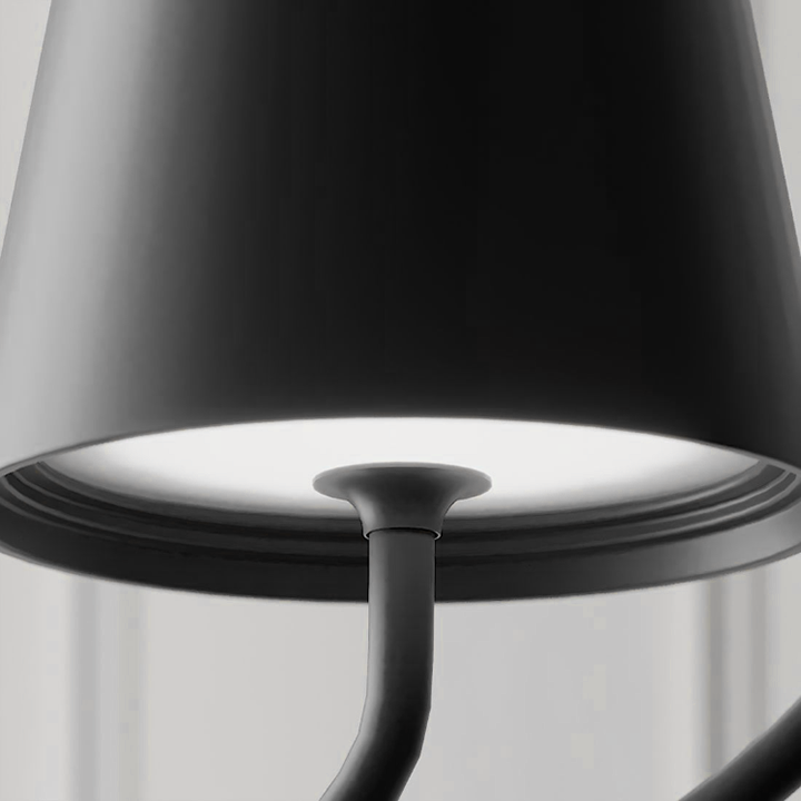 AuraGlow modern LED pendant, a unisex, dimmable & portable lighting fixture for contemporary homes.