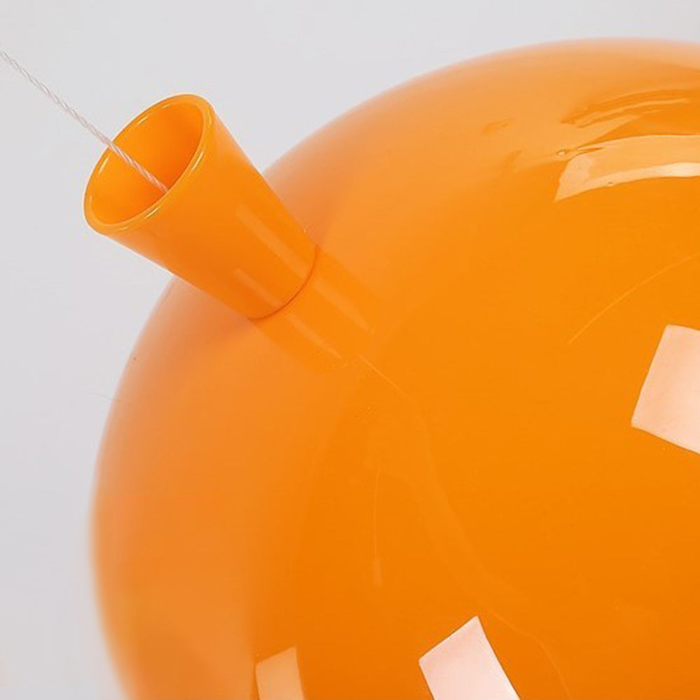 Warm light LED balloon ceiling lamp, a compact modern fixture enhancing bedroom and kids' room lighting.