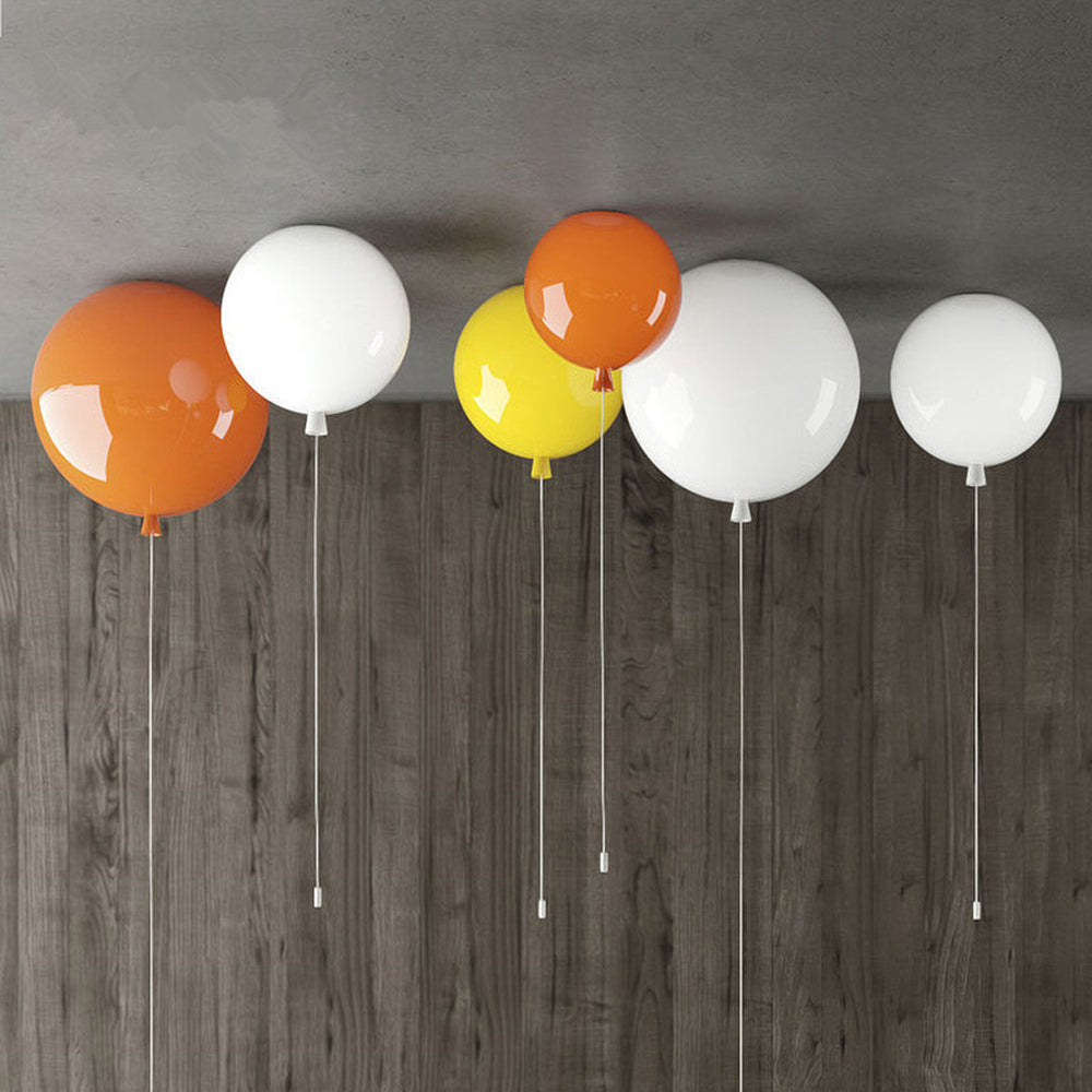 Whimsical AuraLite LED balloon light for kids' room decor, compact, energy-efficient lamp.