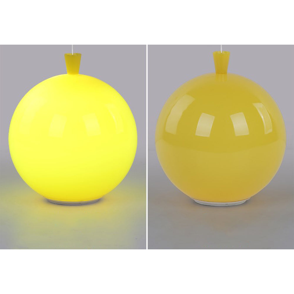 Sleek AuraLite LED ceiling lamp, a modern balloon design perfect for contemporary bedroom decor.