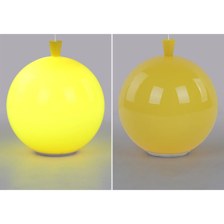 Sleek AuraLite LED ceiling lamp, a modern balloon design perfect for contemporary bedroom decor.