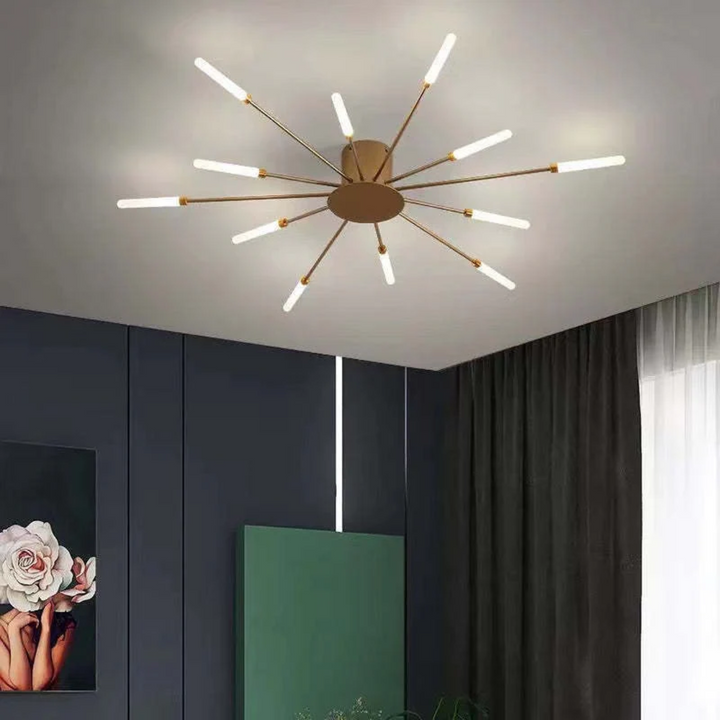 Sleek and functional black LED ceiling light, suitable for various residential rooms