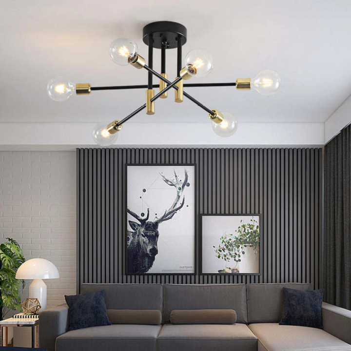 Lumière Royale modern LED ceiling lamp, warm white light, adds a touch of luxury to any room.
