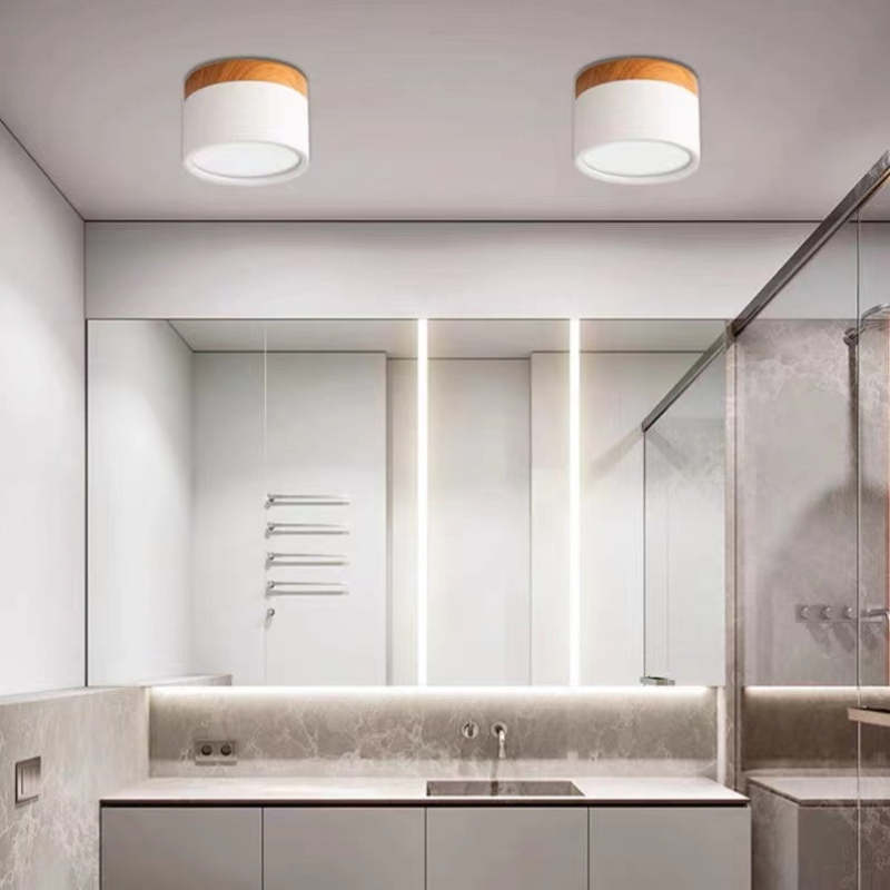 LumiModo energy-saving LED ceiling lamp, Morandi design, ideal for sustainable home lighting.