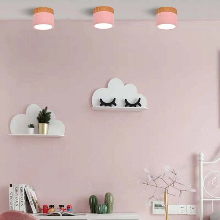 Long-lasting LumiModo LED ceiling lamp, Morandi design, reduces energy consumption.