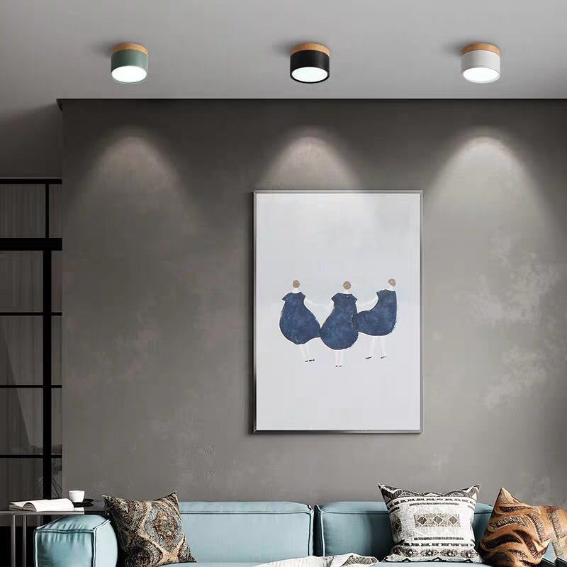 Sleek LumiModo LED ceiling lamp, Morandi design, ideal for living room or office ambiance.