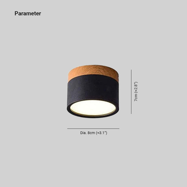 LumiModo LED ceiling lamp with slim profile, Morandi style, enhances bedroom lighting.