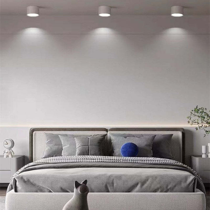 Adjustable LED ceiling light, LumiModo Morandi design, perfect for dining room ambiance.