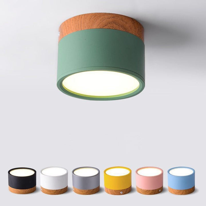 Contemporary LED ceiling fixture, LumiModo, Morandi aesthetic for stylish interior lighting.