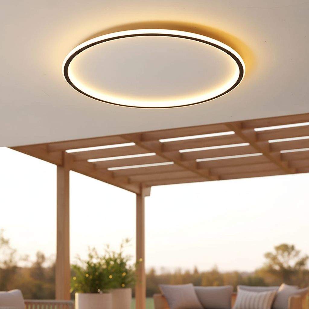 Modern LED Ceiling Light, dimmable, Scandinavian design for living room