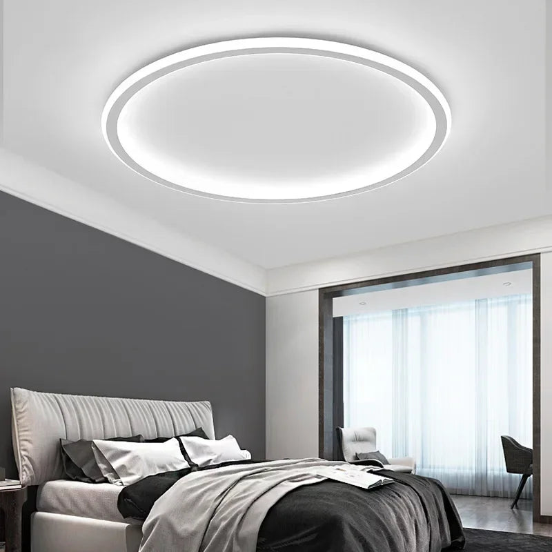 Dimmable LED Ceiling Light with clean lines, perfect for minimalist decor