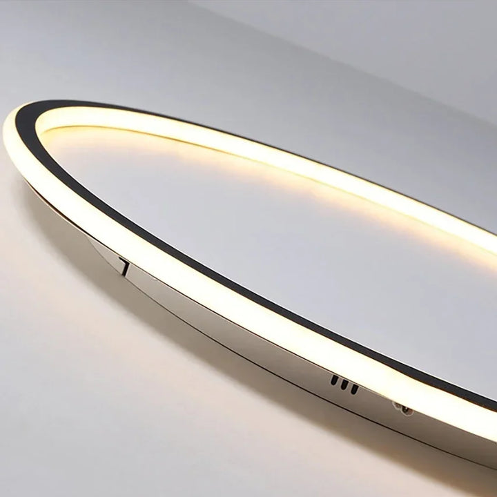 Living room ceiling with a modern LED light, architectural design, high lumen output