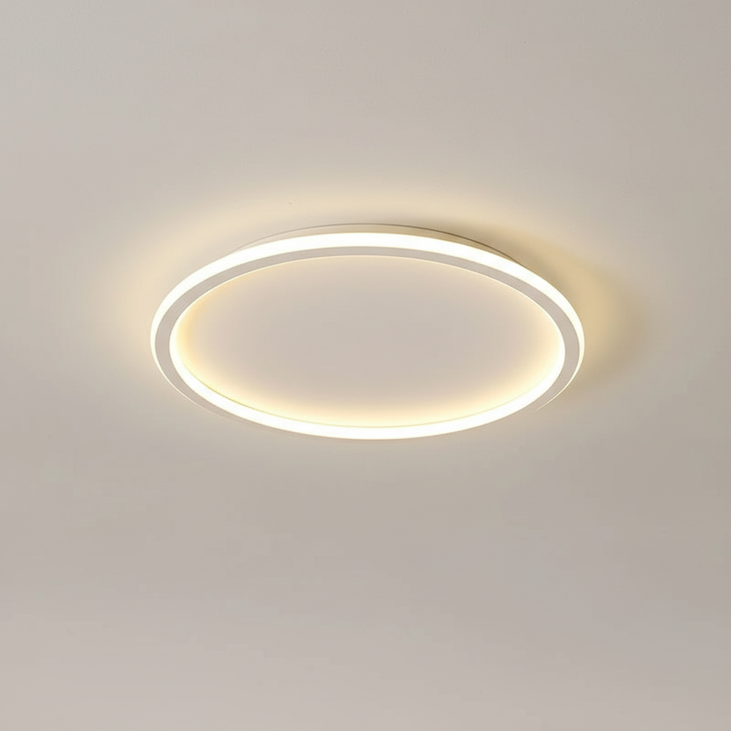 Close-up of Modern LED Ceiling Light's integrated LEDs, long lifespan