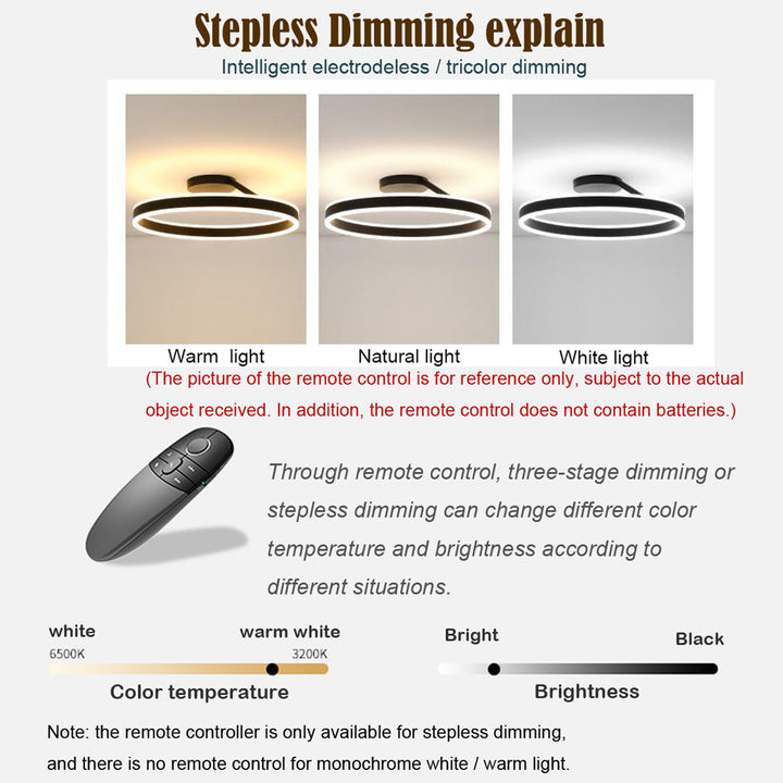 Dimmable and adjustable LED ceiling light, Luminara, ideal for modern indoor lighting needs.