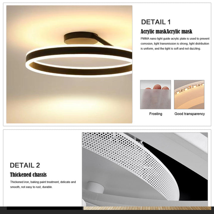 Modern Luminara LED ceiling light, a contemporary fixture for stylish home interior design.